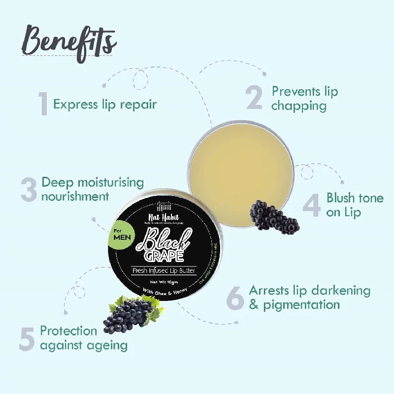 Nat Habit Black Grape Lip Balm, 20 g-3.webp